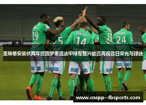 圣埃蒂安蛰伏两年终圆梦重返法甲绿军复兴能否再现昔日荣光与球迷